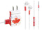 Canada Flag Light Wood Phone Charger Skin